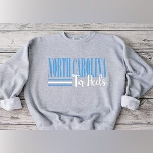 North Carolina Striped Crewneck